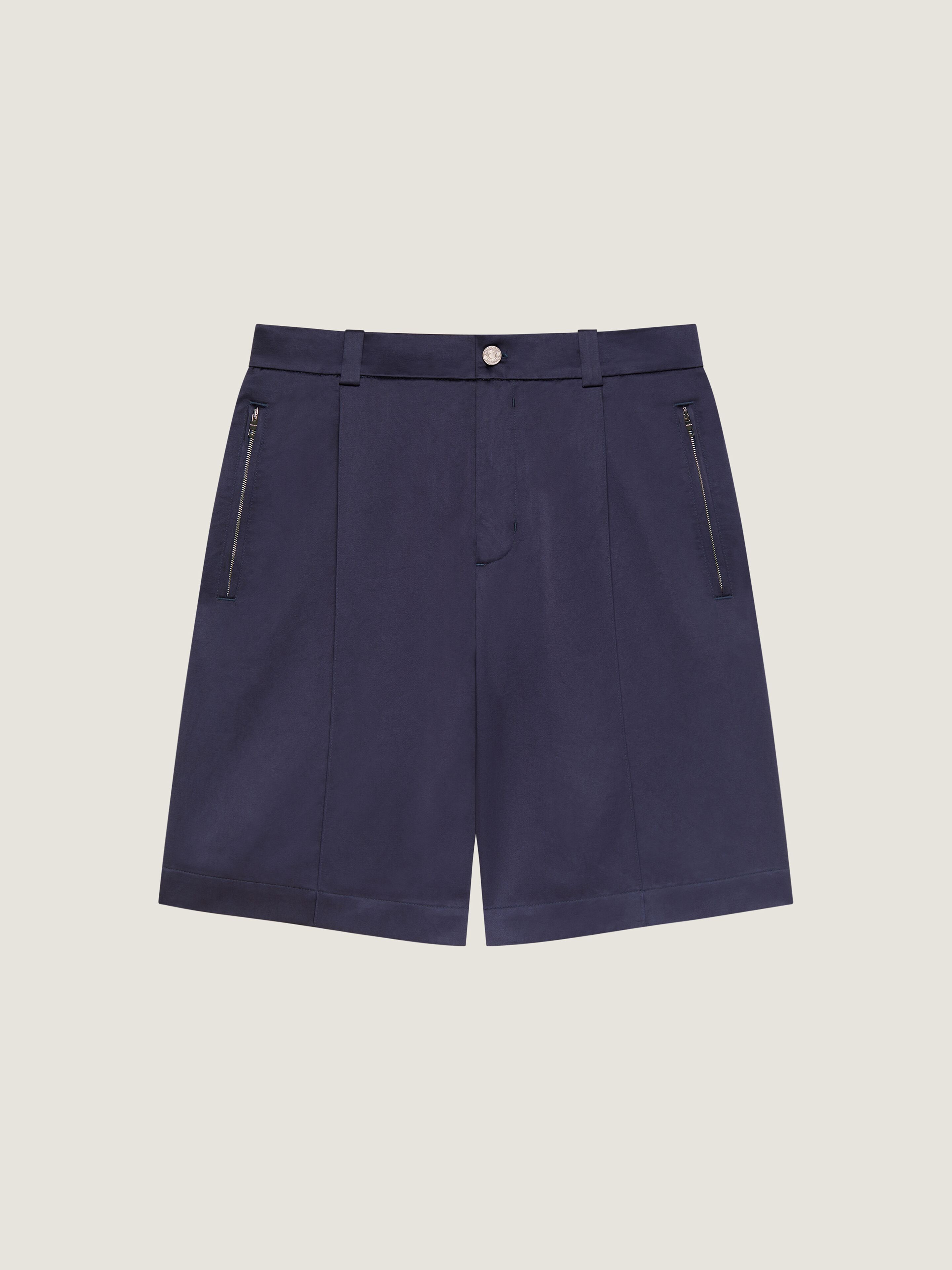 Bermuda shorts in satin